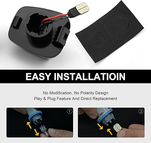 Miniatura 5 de Tubo de neón OLED LED para placa de matrícula de repuesto para camioneta Nissan Frontier Titan Xterra Armada Suzuki Equatorx, paquete de 2