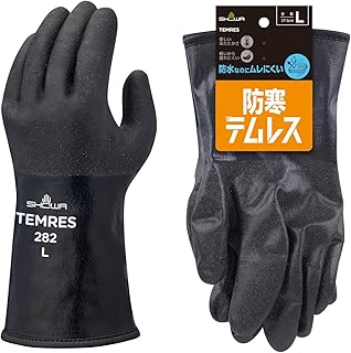 ショーワグローブ 【防寒手袋】 No.282 防寒テムレス ブラック Lサイズ 1双