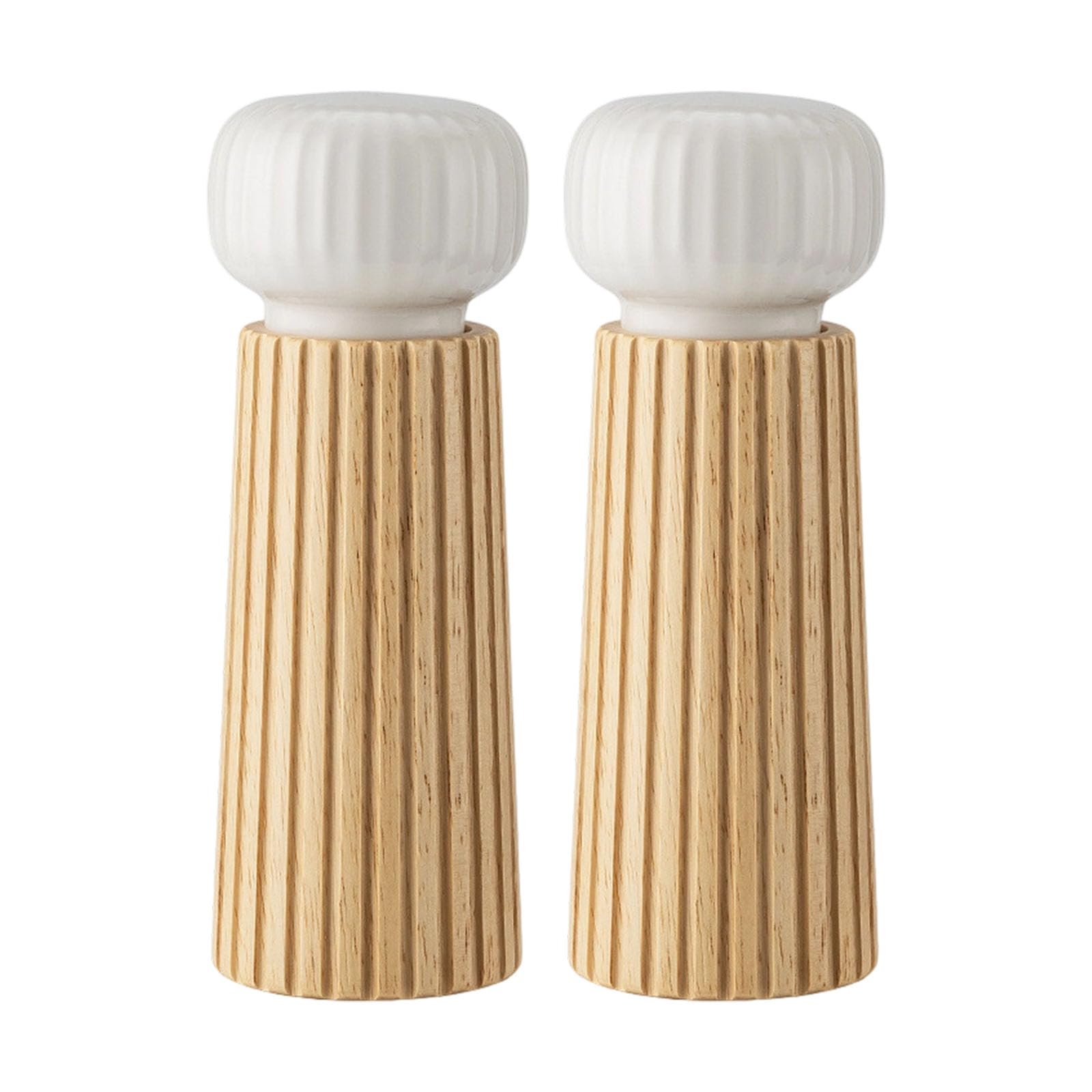 Oxxggkao Wooden Peppers Grinder Salts Mill with Ceramic Cores for Kitchen Spices Storage and Grinding Seasoning Bottle Earthenware Center Seasoning Mill