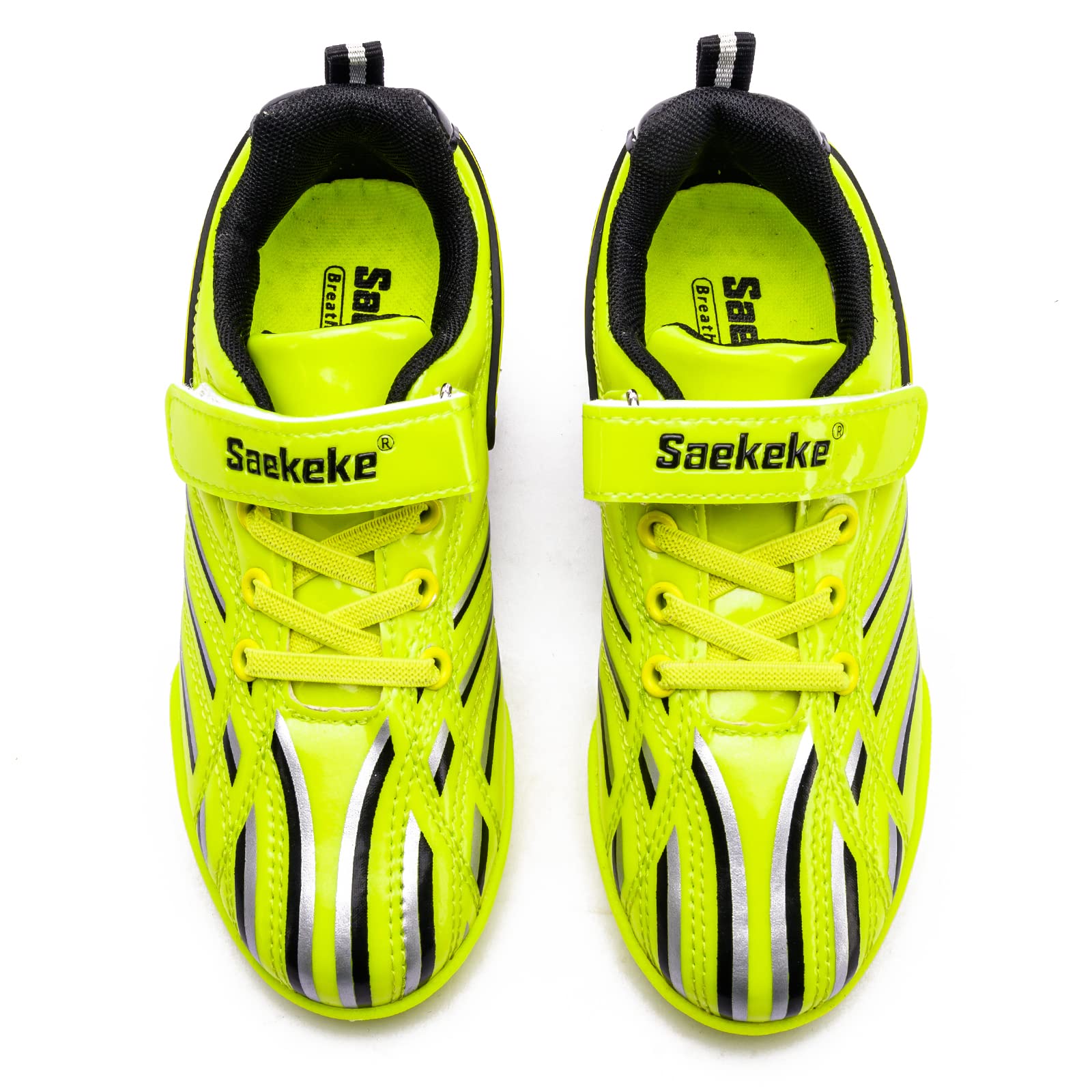 Botas de fútbol TF Niños Niñas para Moqueta Turf, Ligero Antideslizante Velcro Bajo Zapatos de Entrenamiento