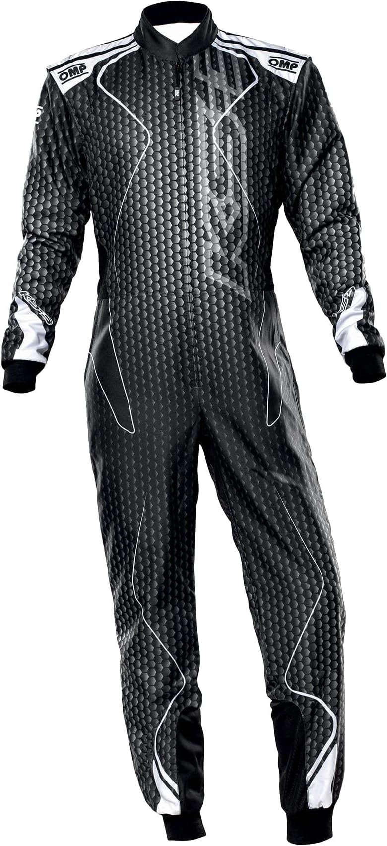 OMPKS-3R Art Kart Overall Black/Silver Size 50