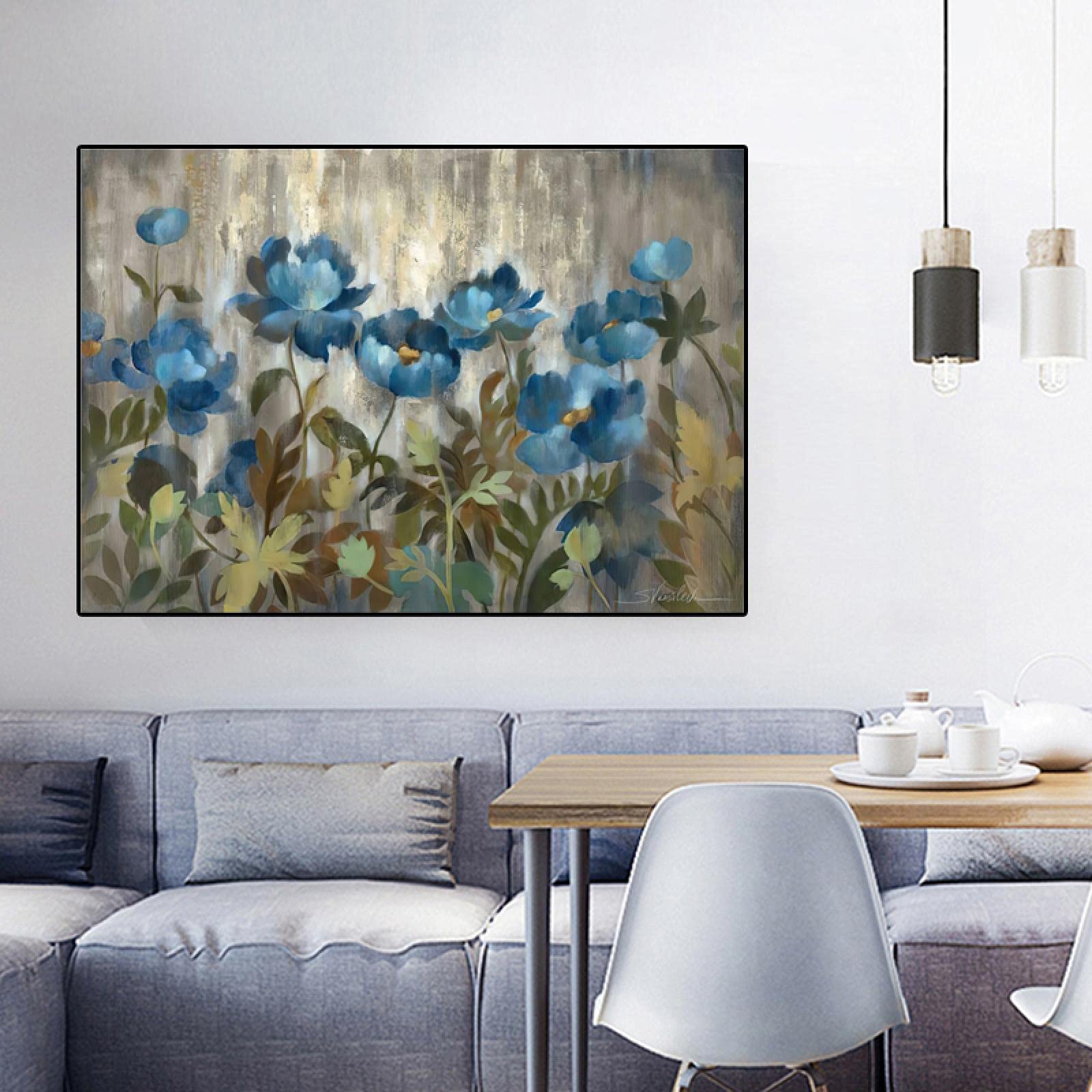 Kwiat roślina sztuka ścienna nadruk płótno malarstwo plakaty i wydruki schody ganek dom salon wystrój domu Cuadros 70 x 100 cm bez ramy