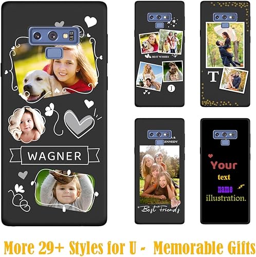 Miniatura 2 de Funda de teléfono personalizada para Samsung Galaxy Note 9 Funda personalizada con foto parachoques de silicona, funda personalizada suave mate,