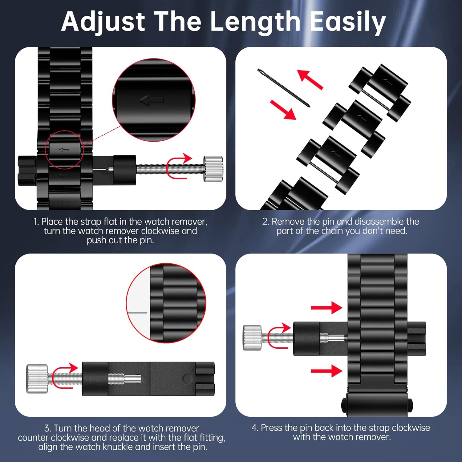 TiMOVO Metal Bands Compatible with Samsung Galaxy Watch 8 40 mm 44mm/Galaxy Watch 8 Classic 46mm (2025), No Gap Stainless Steel Replacement Strap for Men Women - Image 7