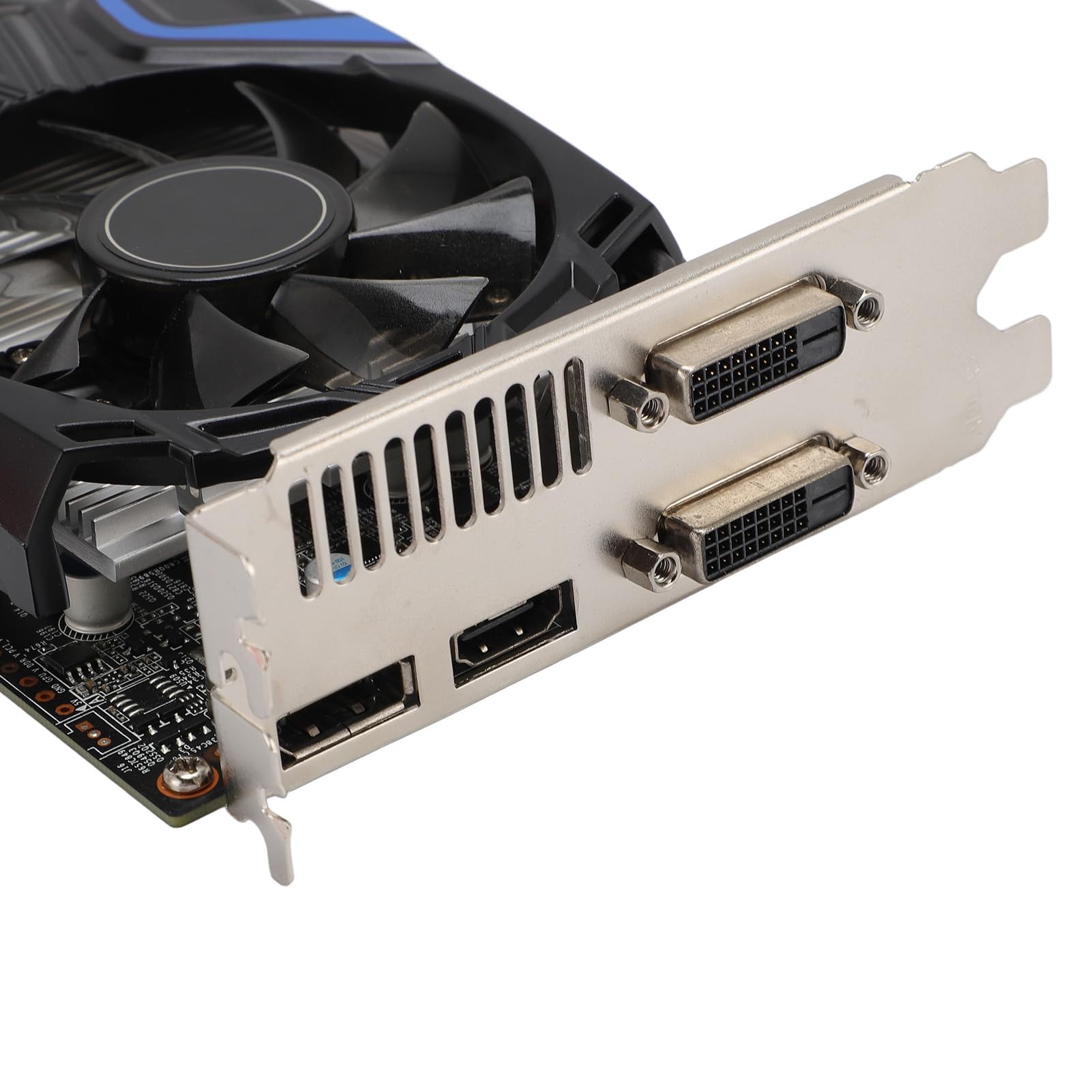 Karta Graficzna do Gier, Podwójny Wentylator Chłodzący, 4 GB 128-bitowa Karta GDDR5 dla 7 8 10 dla 1050Ti, Wzmocniony materiał PCB, częstotliwość Rdzenia 1392 MHz,