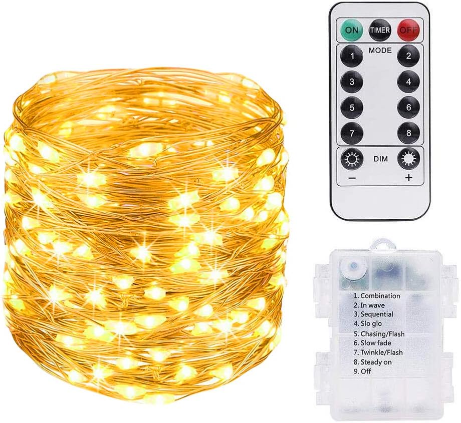 Luci a Stringa LED 24V 10 Metri 100 LED per Esterni, Decorazione Natalizia, Fest