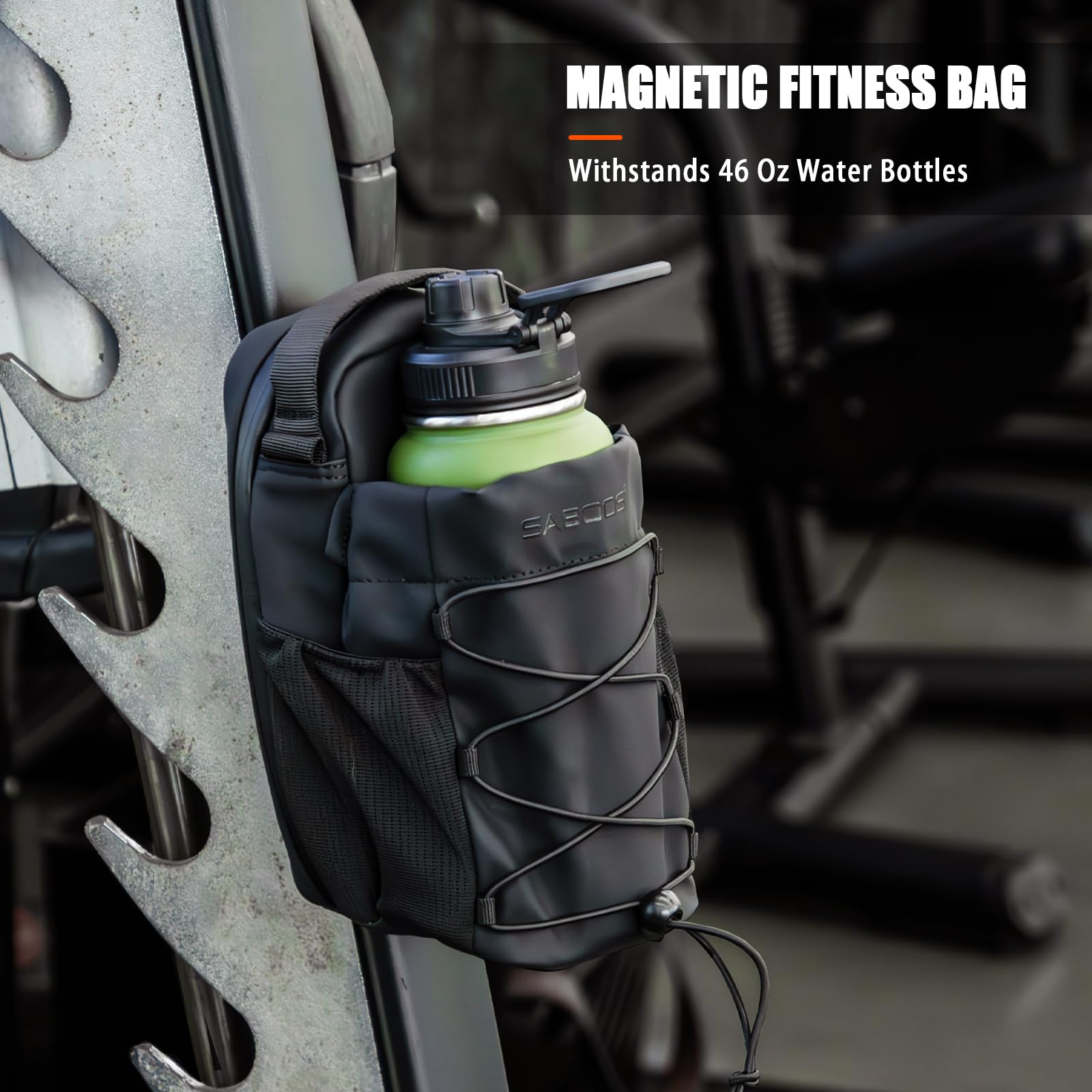 Borsa magnetica da palestra per uomini e donne, borsa magnetica da palestra per palestra, sport, viaggi, oggetti da portare a mano, nero, 9.8 x 6 x 4 inches, Borse Portatili Fitness