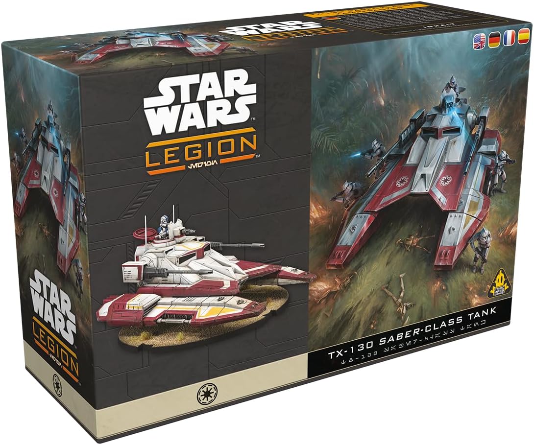 Asmodee Star Wars: Legion TX-130 Saber Tank Unit Expansion - Republic Heavy Agile Repulsor Tank, Tabletop Miniatures Game, Strategy Game for Kids and Adults, Ages 14+, 2 Players, 3 Hour Playtime