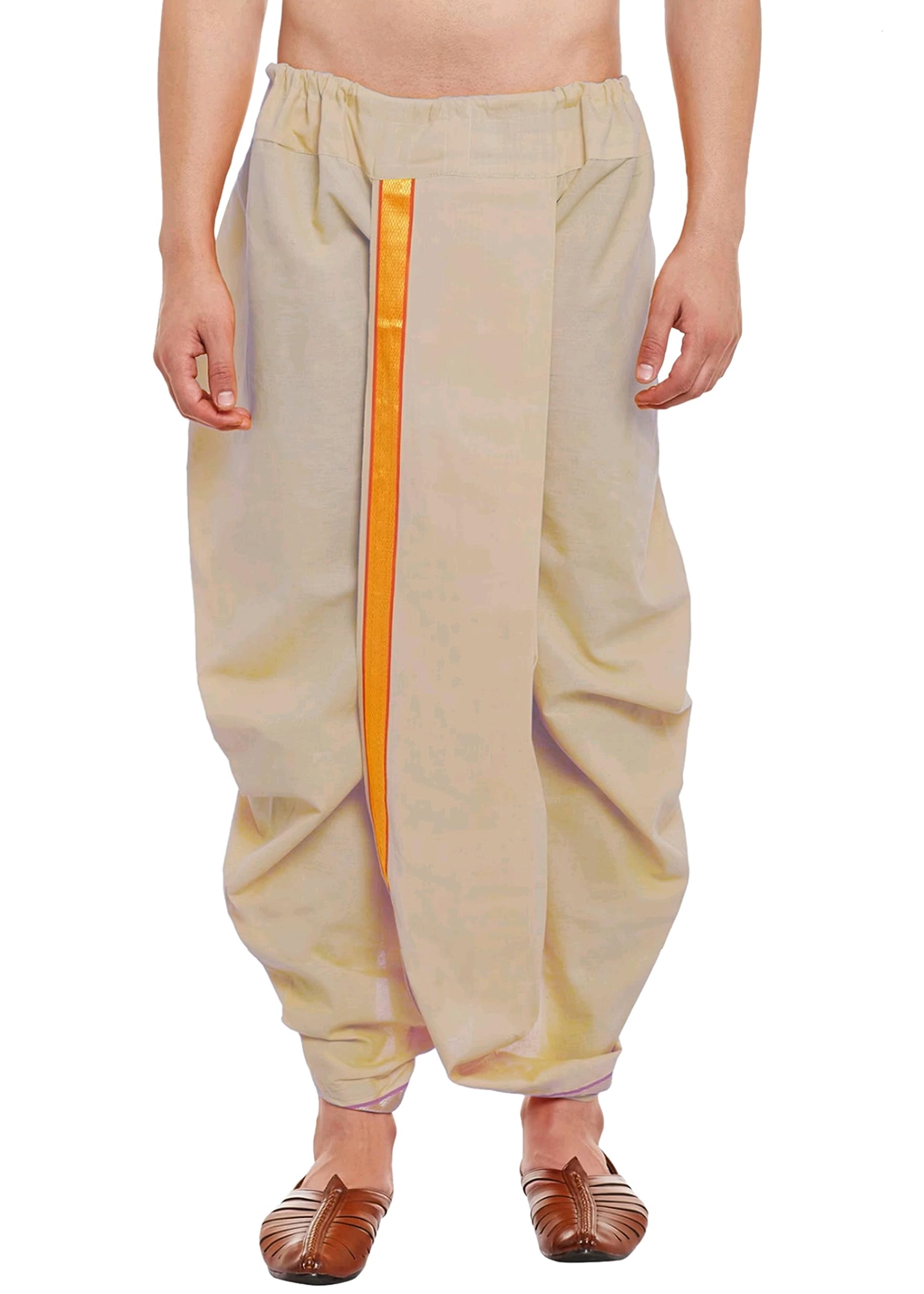 TrustousReady to Wear Mahraj Dhoti for men (Elastic Readymade Dhoti Pant)