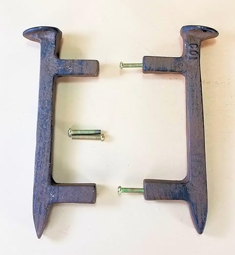 Miniatura 2 de Tirador de manija de puerta con pico de ferrocarril de 5 pulgadas entre sujetadores