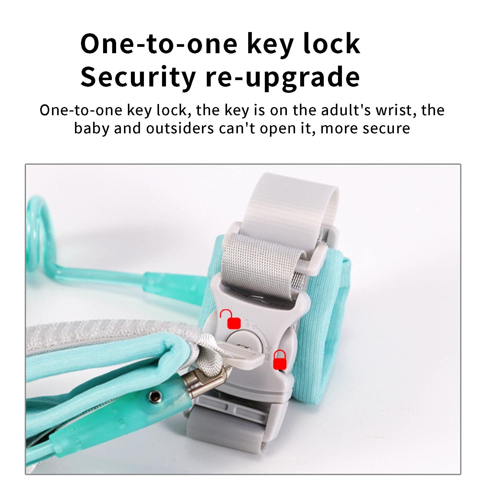 Anti-Verlust-Leine Für Kinder 150cm - Sicherheitsarmband Für Kleinkinder Blau/Rosa