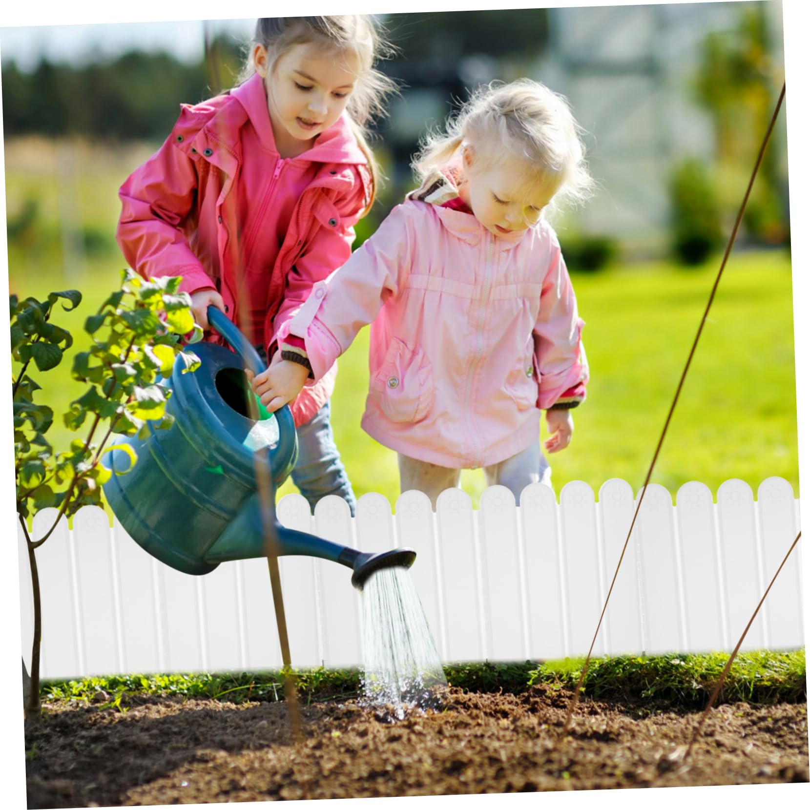 Recinzione Plastica Per Giardino - Bordatura Flessibile Verde, Facile Da Installare