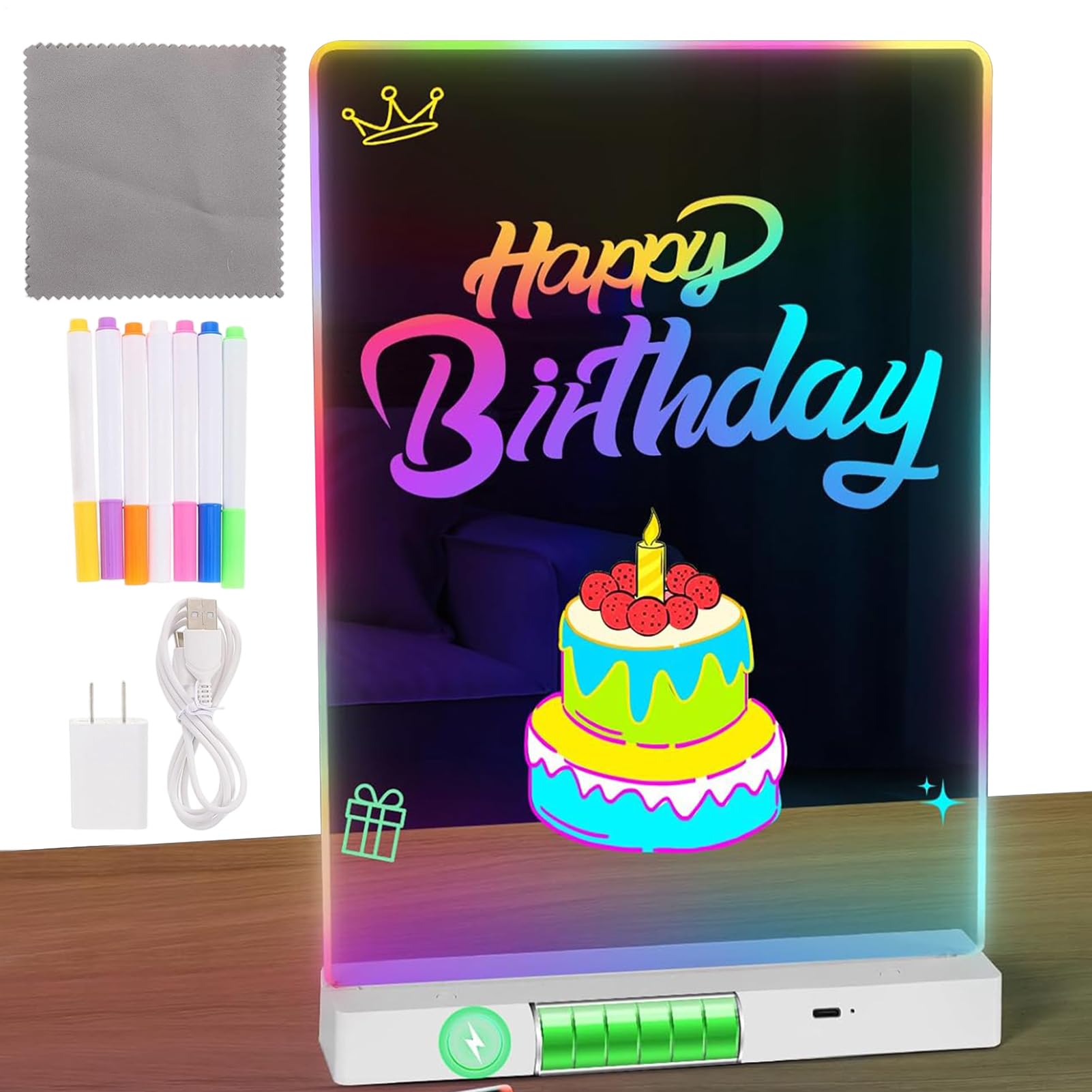 Tablero de dibujo luminoso infantil ideal para regalar a niños en preescolar 8