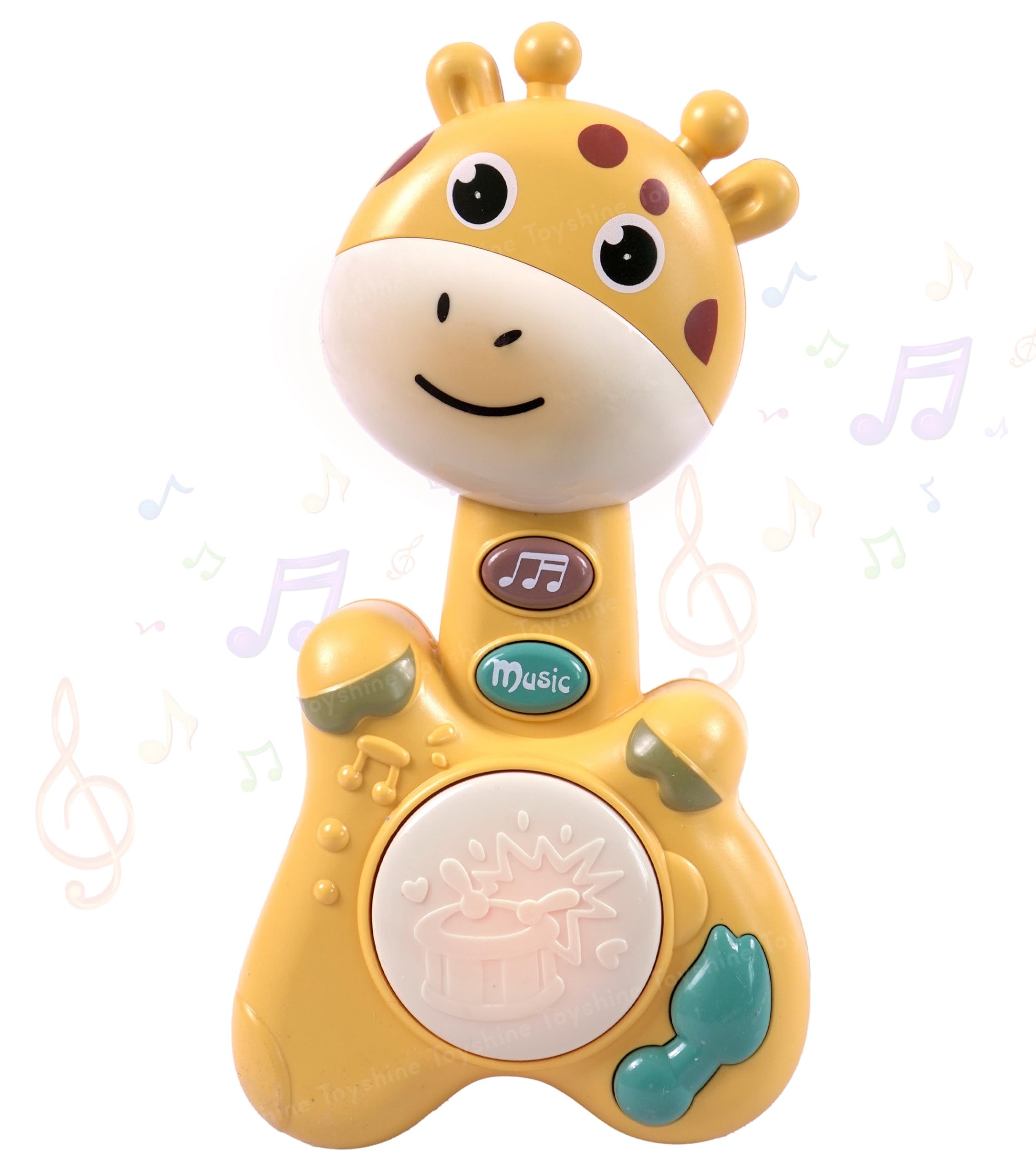 Toyshine Giraffe Shape Musical Handy Drum Educational & Sensory Toy for Kids Boys and Girls 3+ Birthday Gifts - Yellow (B0CWY8M4Q7) Amazon Price History, Amazon Price Tracker