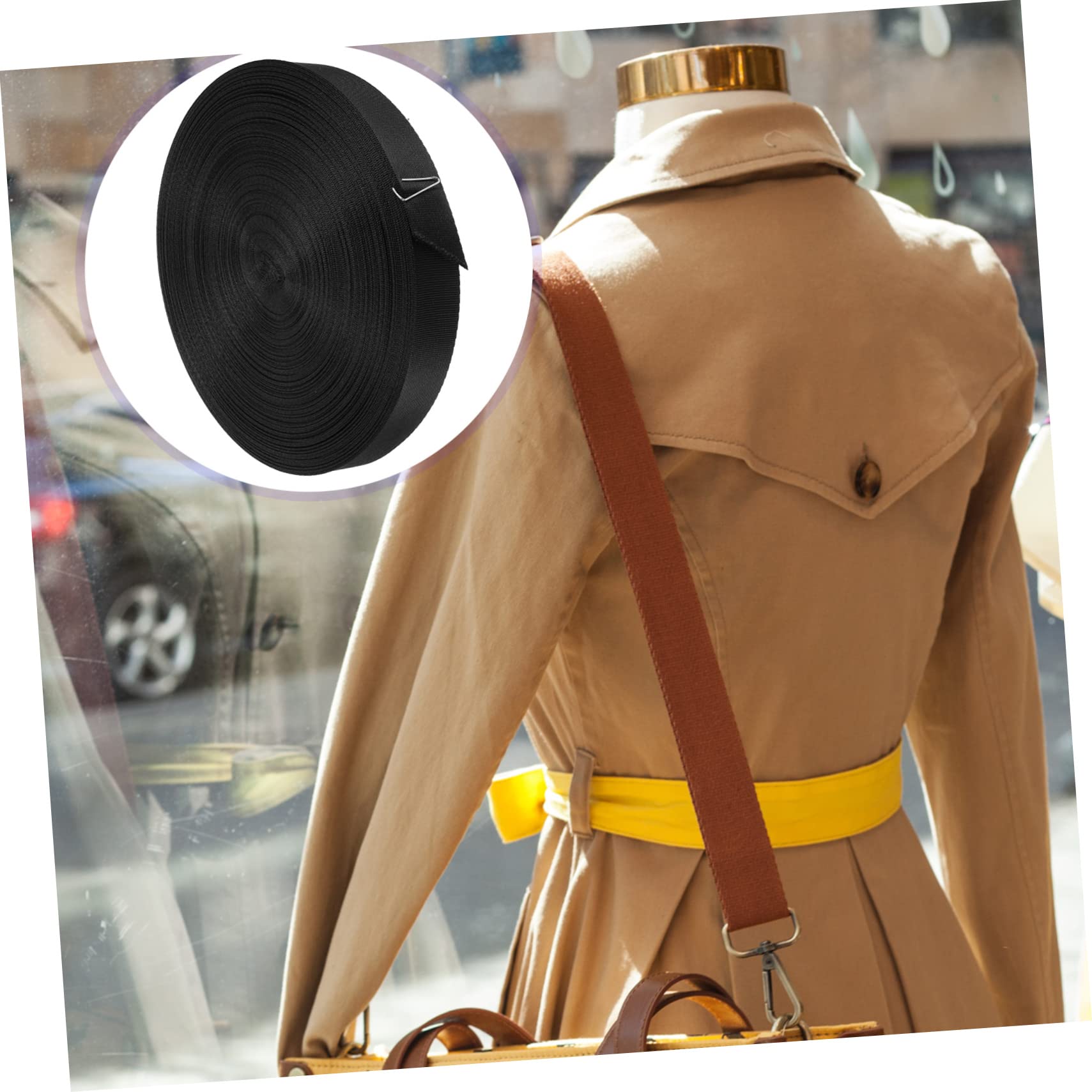 KONTONTY Multi-use 2 Inch Wide Nylon Webbing Strong Durable Uv Protected for Household DIY and Outdoor Activities