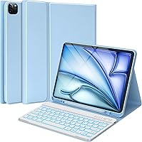 Vista 13 de BQSS Touch - Funda con teclado para iPad Air de 13 pulgadas (M3/M2 2025/2024), funda de teclado para iPad Pro de 12.9 pulgadas