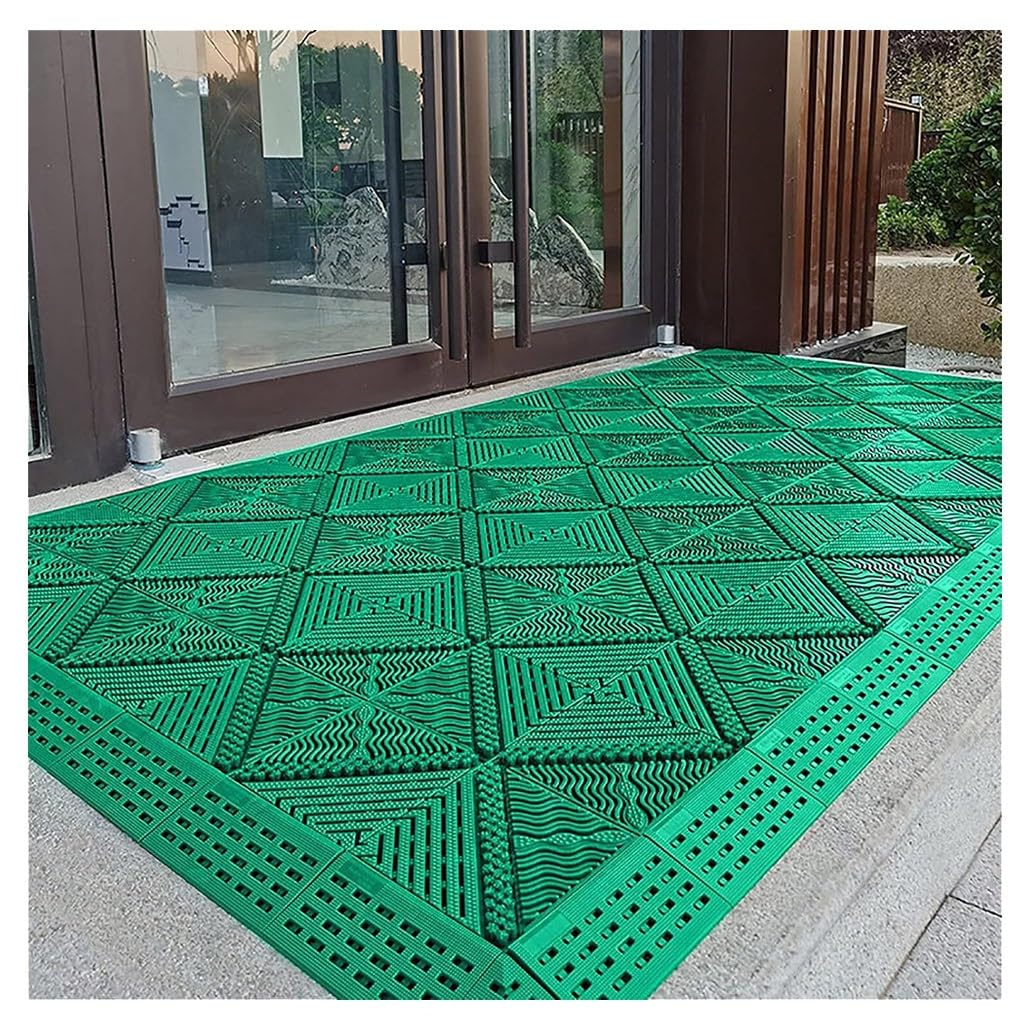 Tapis antidérapant et anti-poussière paillasson d'entrée lavable 60x90
