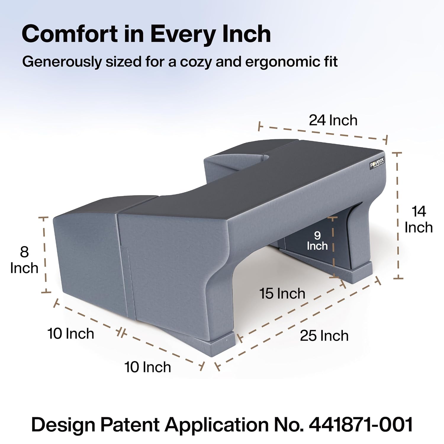 FOVERA Lap Desk Pillow | Height Adjustable, Soft & Comfortable Armrest, Easy to Store | for Working on Laptop, Reading & Gaming | Work from Home Pillow | Perfect for Using on Bed, Sofa & Floor (Grey) 37 718vRR4esoL. SL1500
