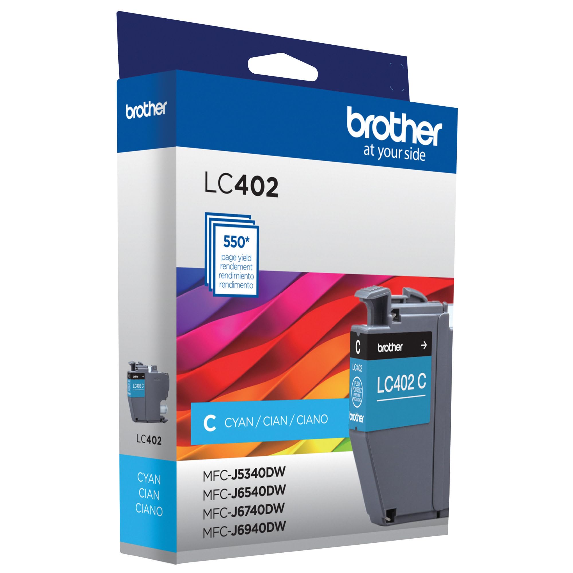 Amazon.co.jp: Brother 純正 LC402C 標準印刷可能シアン インク