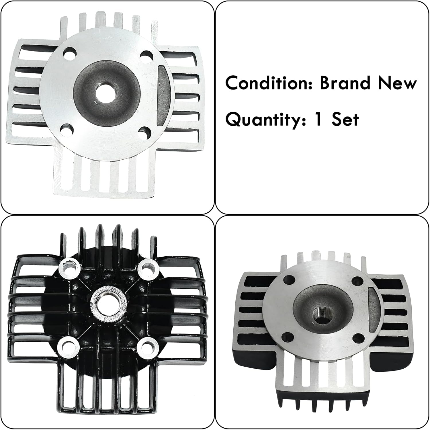 Tupo PW60-44 Cylinder Kit 60cc Big Bore Compatible with Yamaha PW50 QT50 YT60 Y-Zinger 50 Tri-Zinger 60