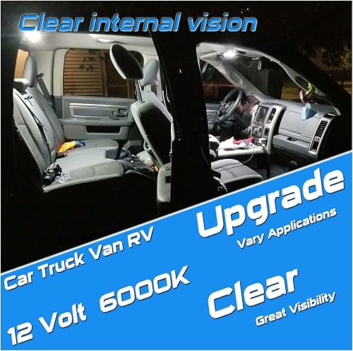 Miniatura 6 de Bombilla LED de 12 V DE3175 DE3175LL de 1.142 in, 1.181 in, 1.220 in, festoon 3175 DE3022 DE3021 3022 3021, blanco, 160 lúmenes320 lm para