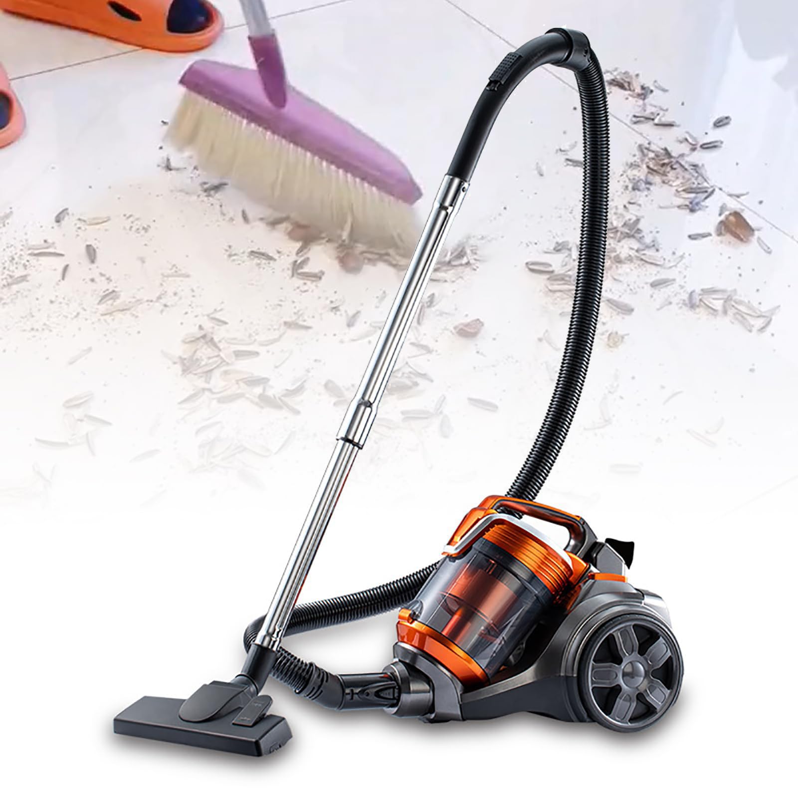 Cylinder Bagless Vacuum Cleaner 3600W Powerful Carpet Cleaner Machines 1 8 Litre Capacity Vacuum Cleaner for Home Use