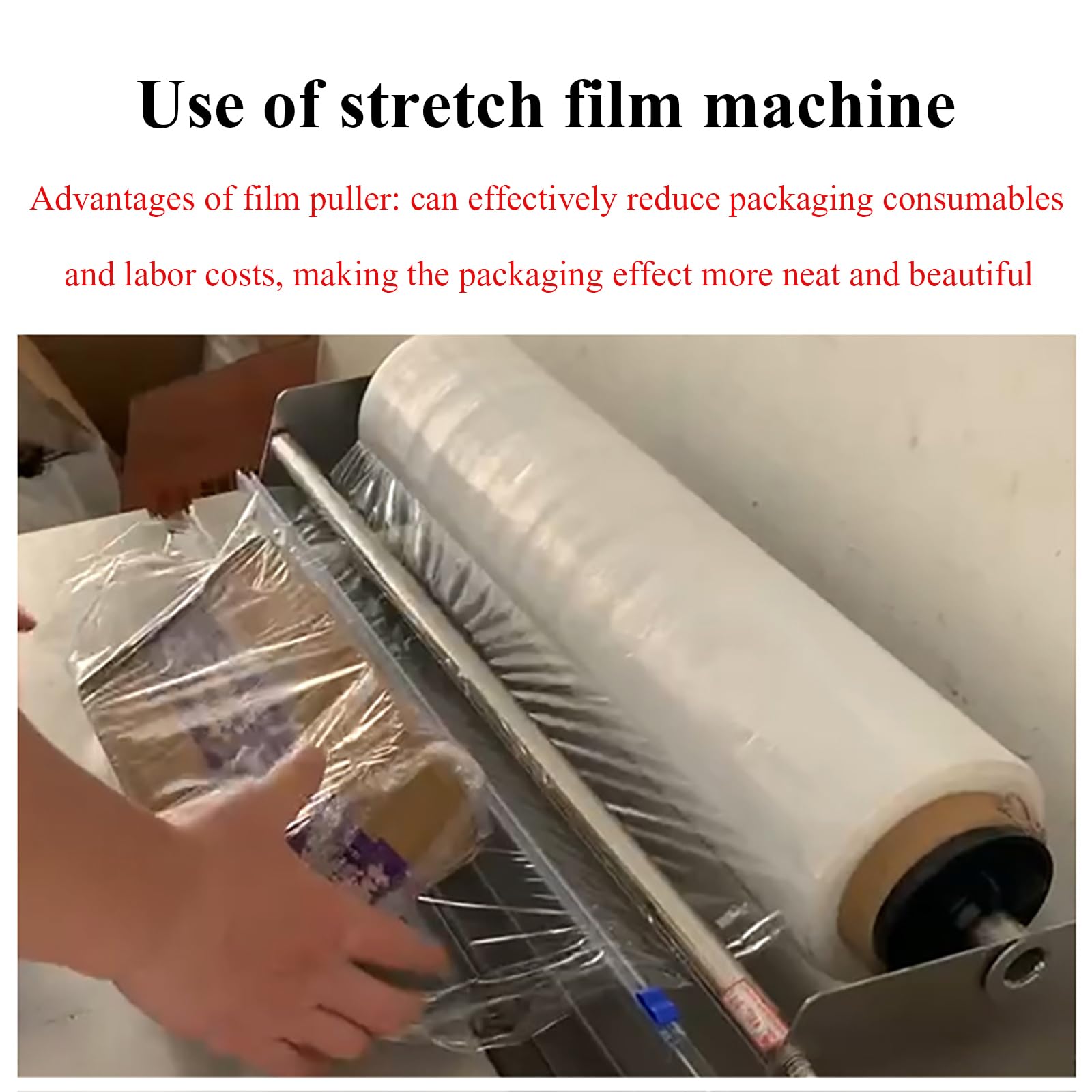 Machine d'emballage Manuelle De Film Étirable, Distributeur De Film Étirable Mural De 50 Cm, Propre Et Beau, Haute Efficacité, Entrepôt, Outil d'emballage Manuel De Palettes Alimentaires