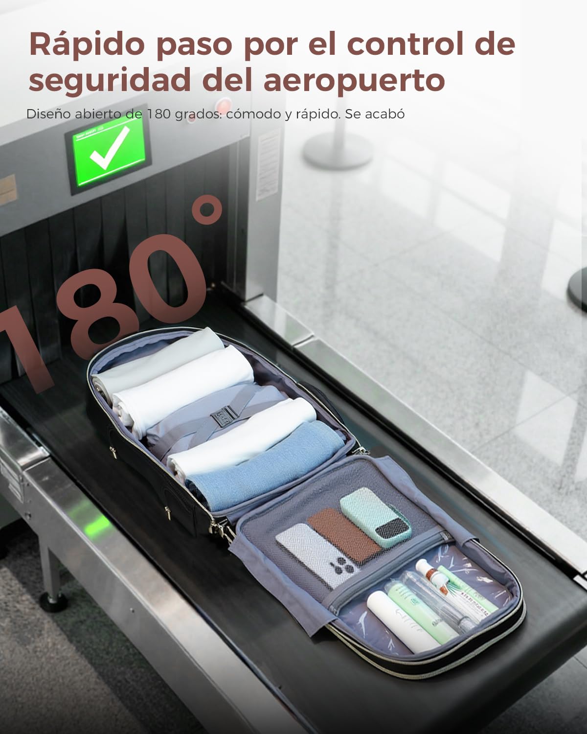 Ponhog Mochila con Ruedas Adulto, Mochilas de Viaje con Ruedas para Portatil 15.6/16/17.3 Pulgadas para Trabajo Universidad Negocio Uso Diario