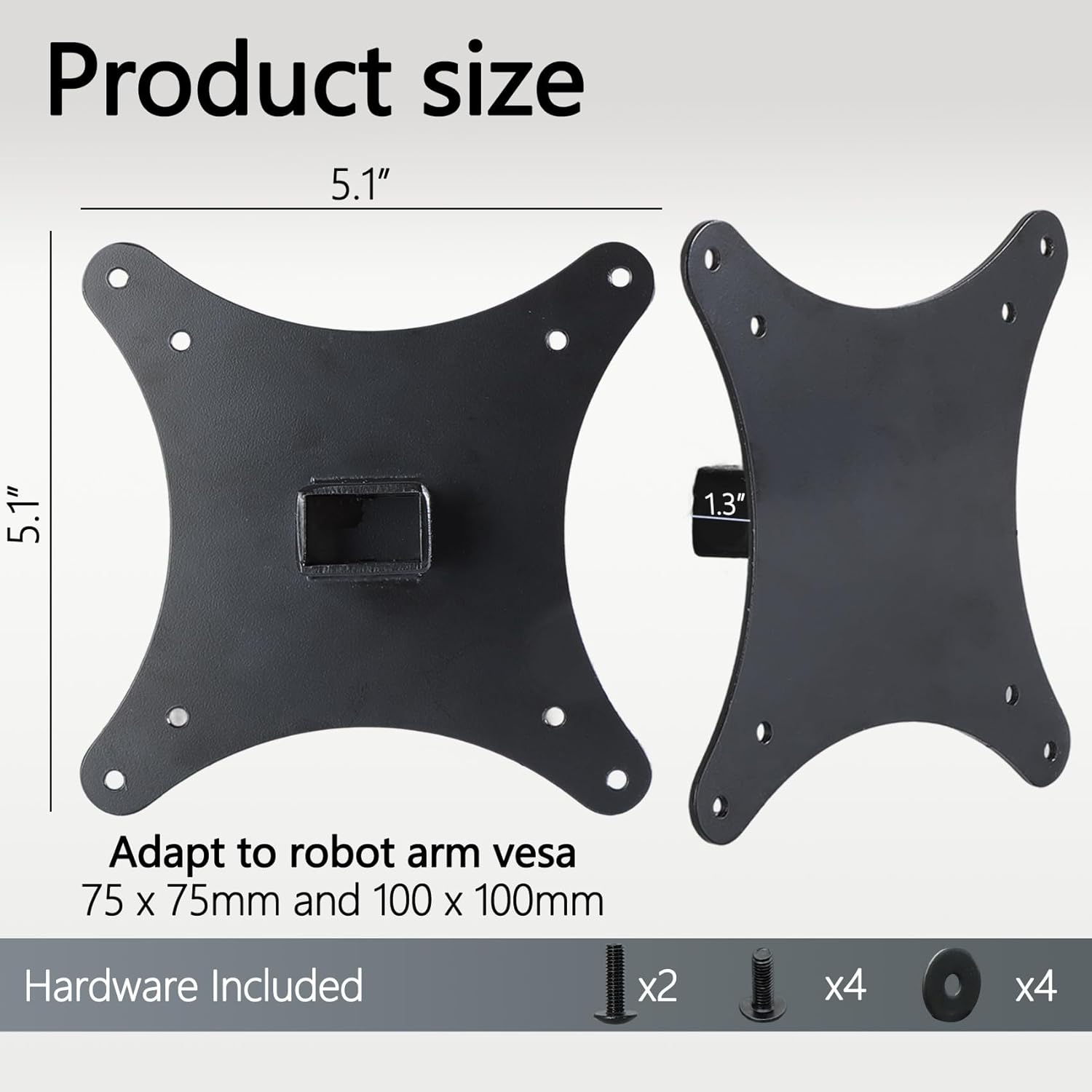 24B1XH VESA Adapter Compatible with AOC 22" 24" 27" Monitor（Fits 22B1H, 22B1HS, 24B1H, 24B1XH, 27B1H）– 75x75 to 100x100 Wall Mount