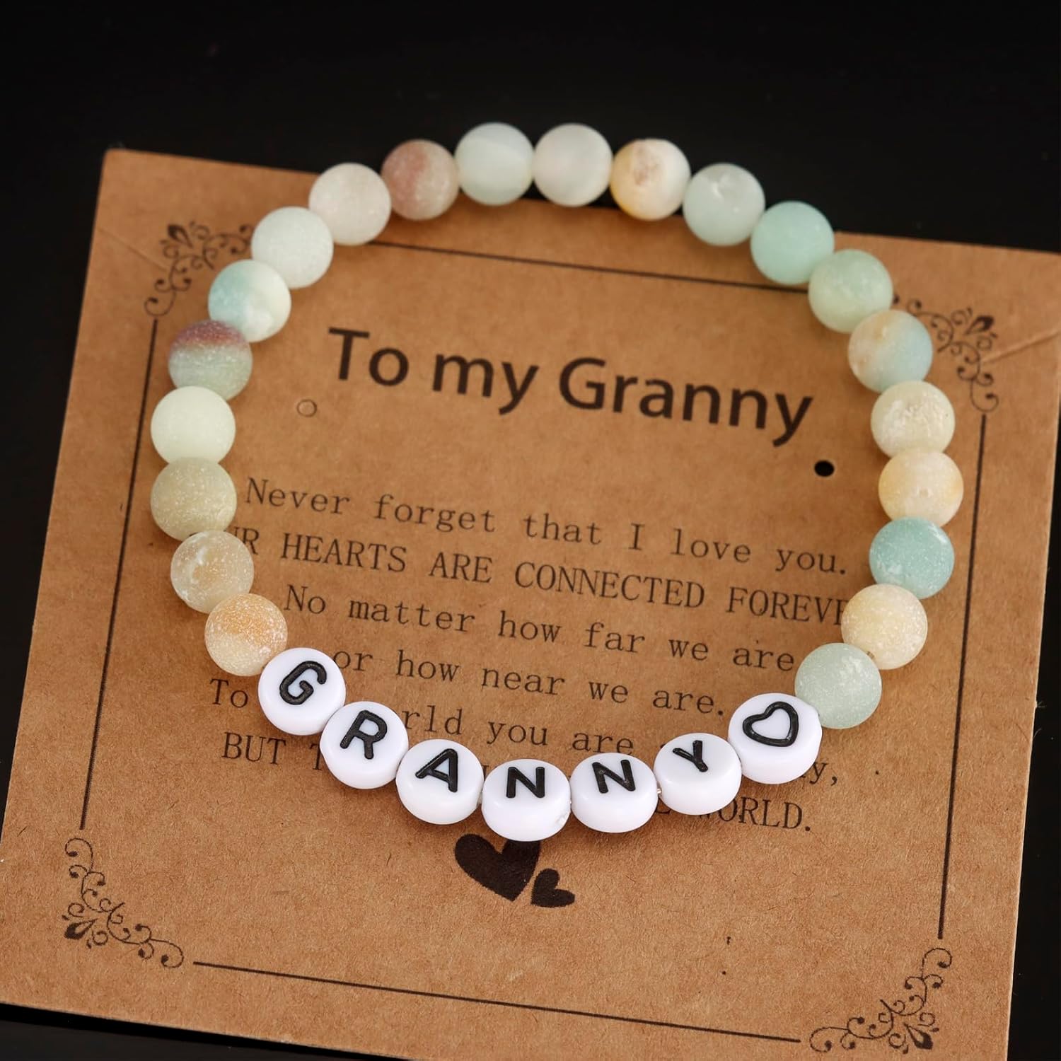 Granny Gift Ideas from Grandson Granddaughter to My Grandmother Present Womens Granny Bracelets - Image 2