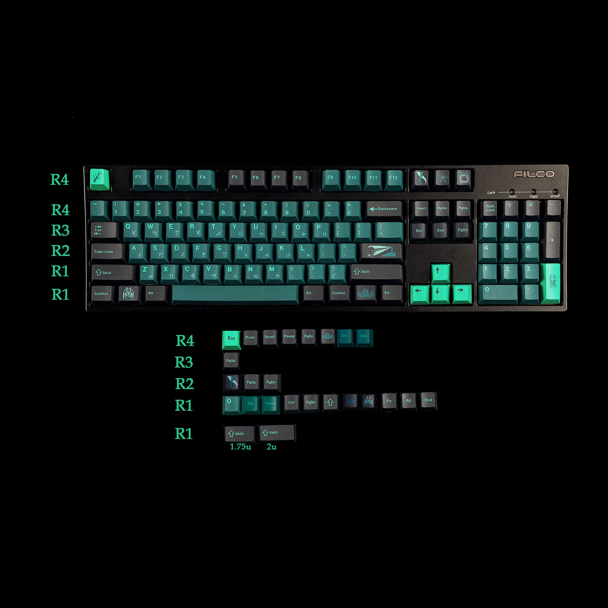 Amazon.com: 129 Key Terror Below Cherry Profile Five Side