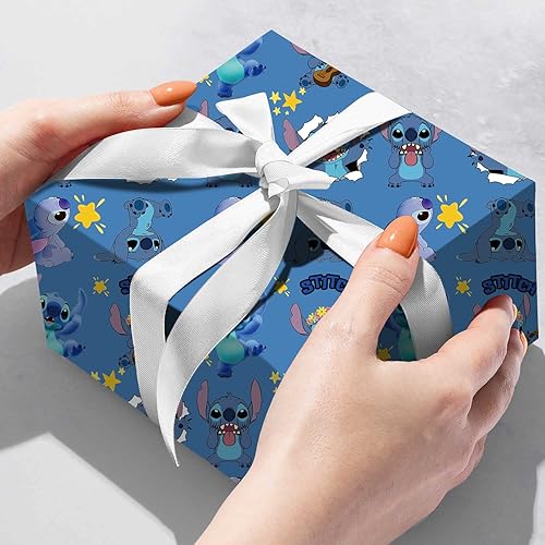Miniatura 6 de EYQQM Papel de regalo, 2 rollos de 17 x 118 pulgadas, papel de regalo duradero, mini rollo de sorpresas, paquete de envoltura de regalo para