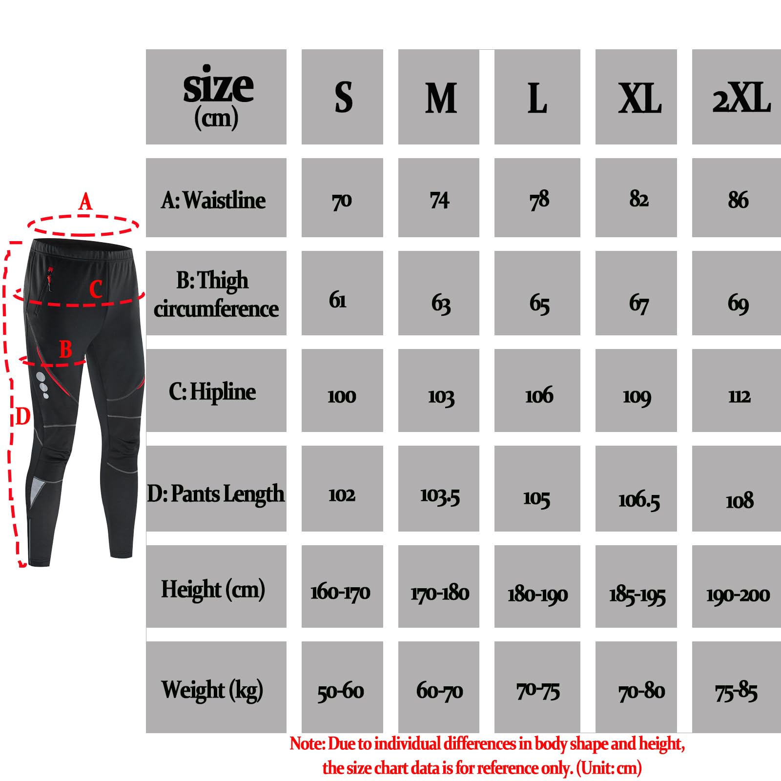 Uomo Pantaloni Lunghi Ciclismo Invernale Termici Antivento in Pile per Ciclismo Jogging Running Hiking Trekking Inverno Autunno Pataloni Antivento Sportivi Pantaloni Lunghi Sportivi Outdoor