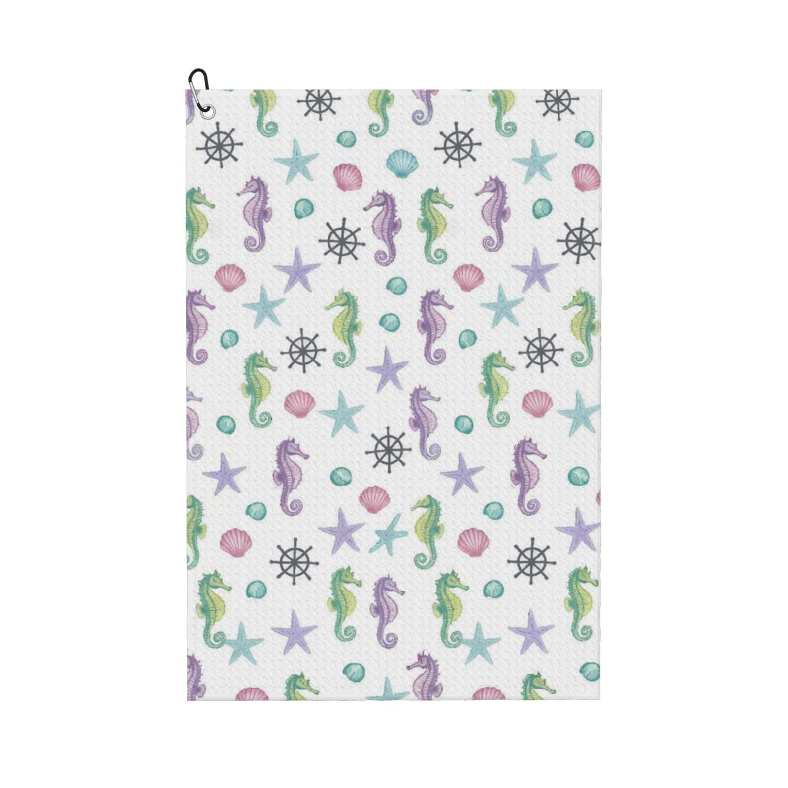 BSDFGSDD Sea Horse Seashell Anchor Golf Towel 24 x 16 inches