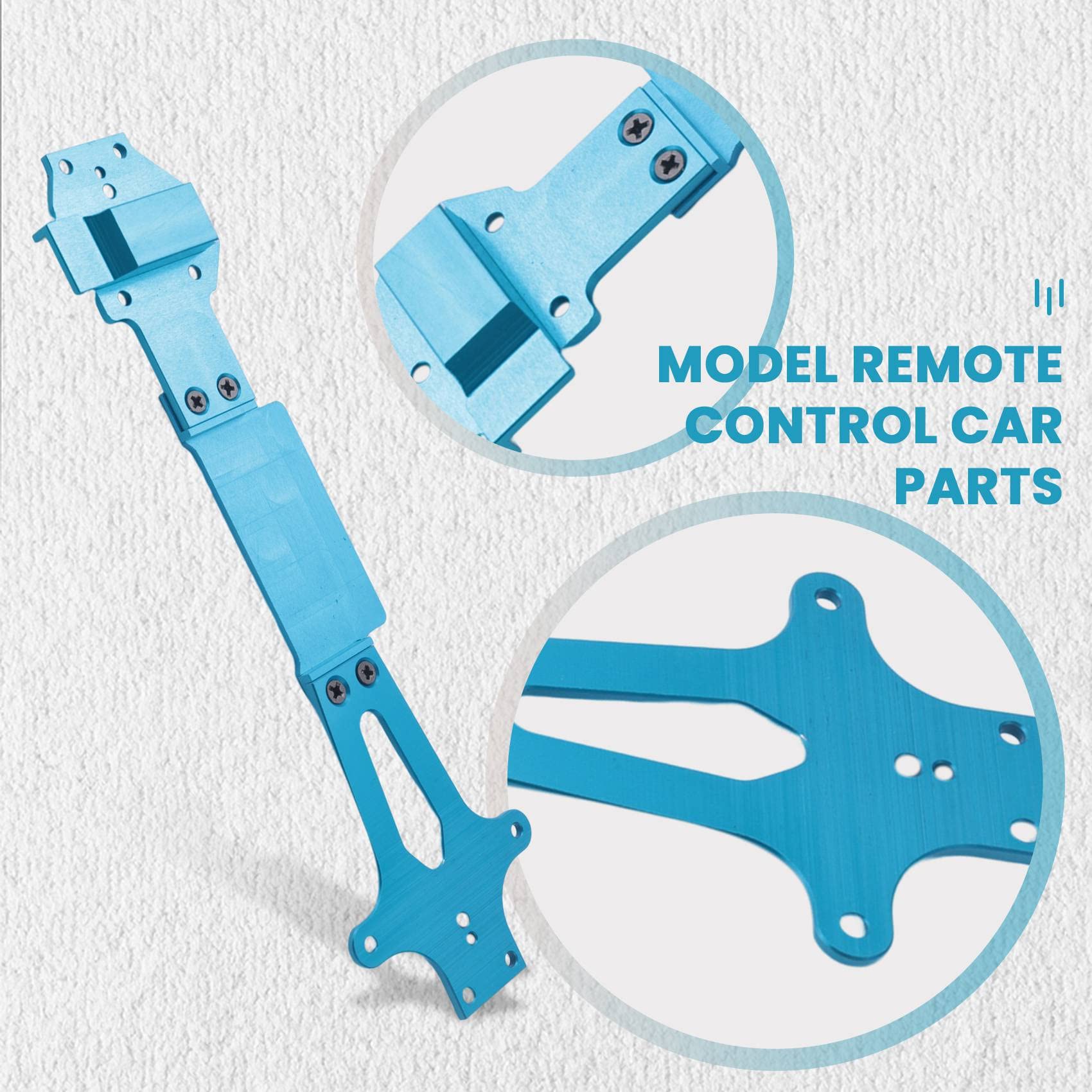 für 1:14 144001 RC Auto Voll Upgrade Teile Metall C Sitz Lenk Becher Schwinge Zentral Antriebswelle, Blau