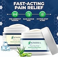 Vista 2 de Sombra Gel cálido y fresco para aliviar el dolor, alivio cálido para la artritis y el dolor crónico antes del entrenamiento, frotamiento muscular