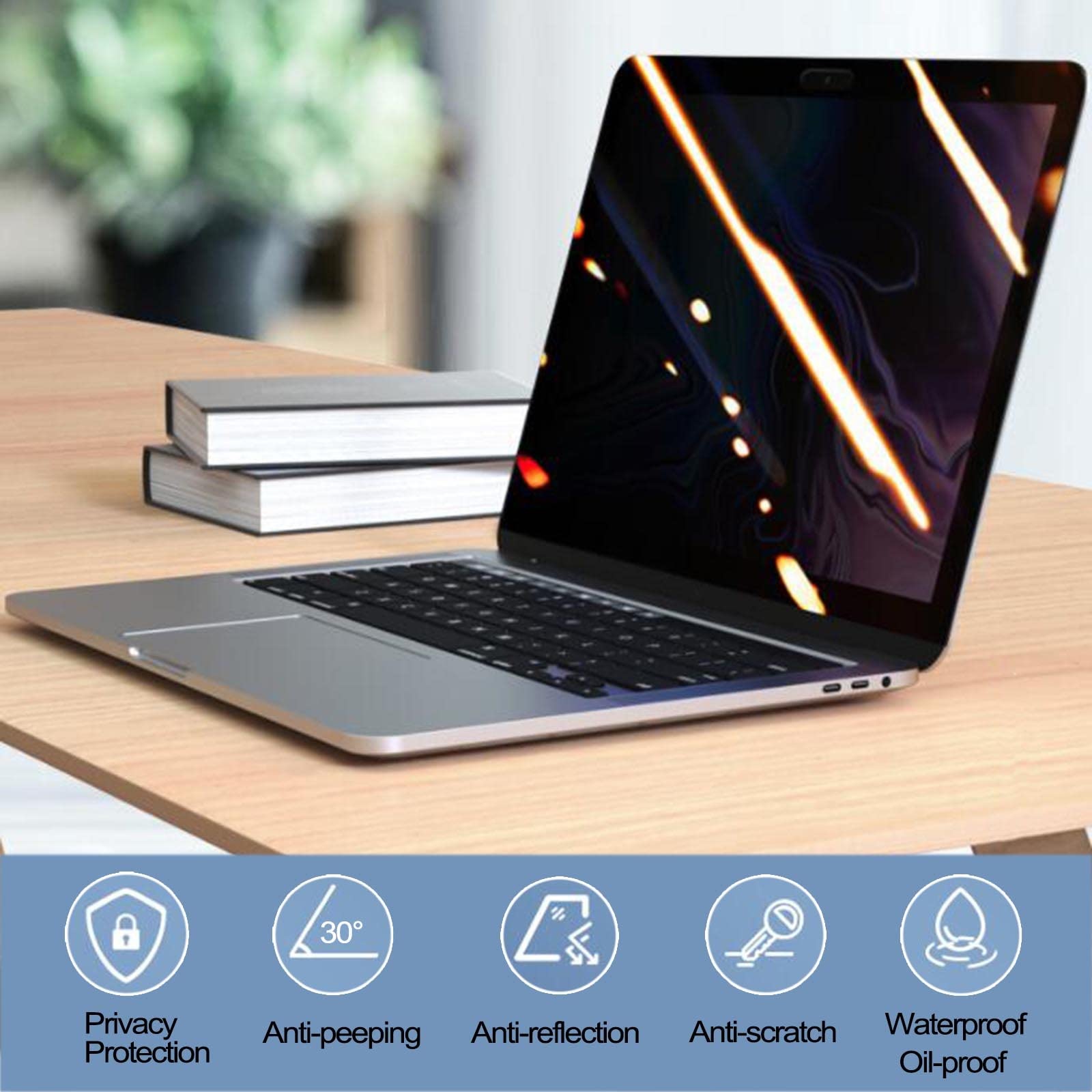 Filtr zapewniający prywatność ekranu komputera, Filtr ekranu prywatności komputera Typ wiszący na pulpicie laptopa w wielu rozmiarach(24in/61cm)