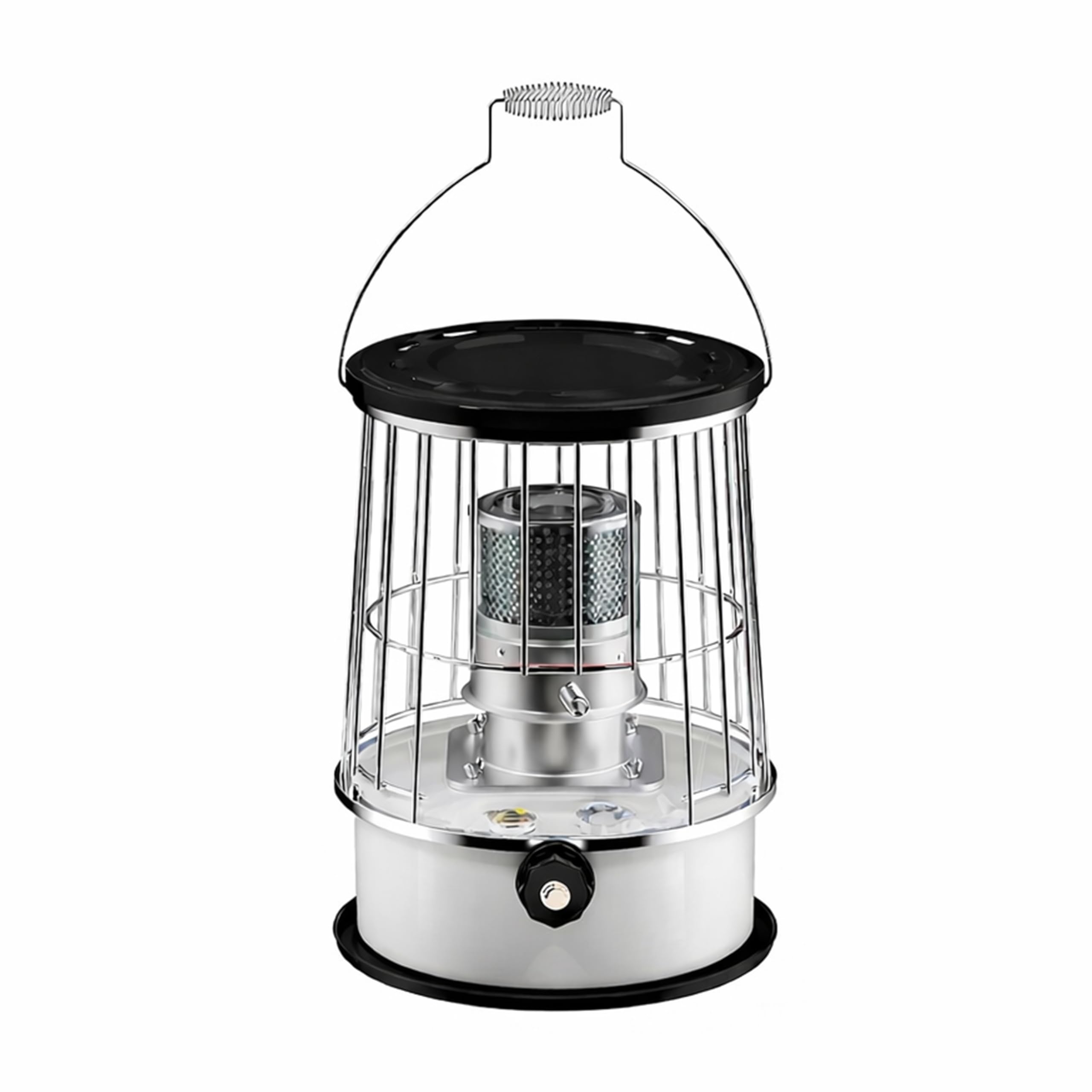 Chauffage à Pétrole Portable 2600W (8900 BTU) - Chauffage d’Appoint au Kérosène 6L avec Protection Anti-Basculement, Capteur d’Oxygène et Arrêt Automatique - Idéal Camping, Atelier, Abri