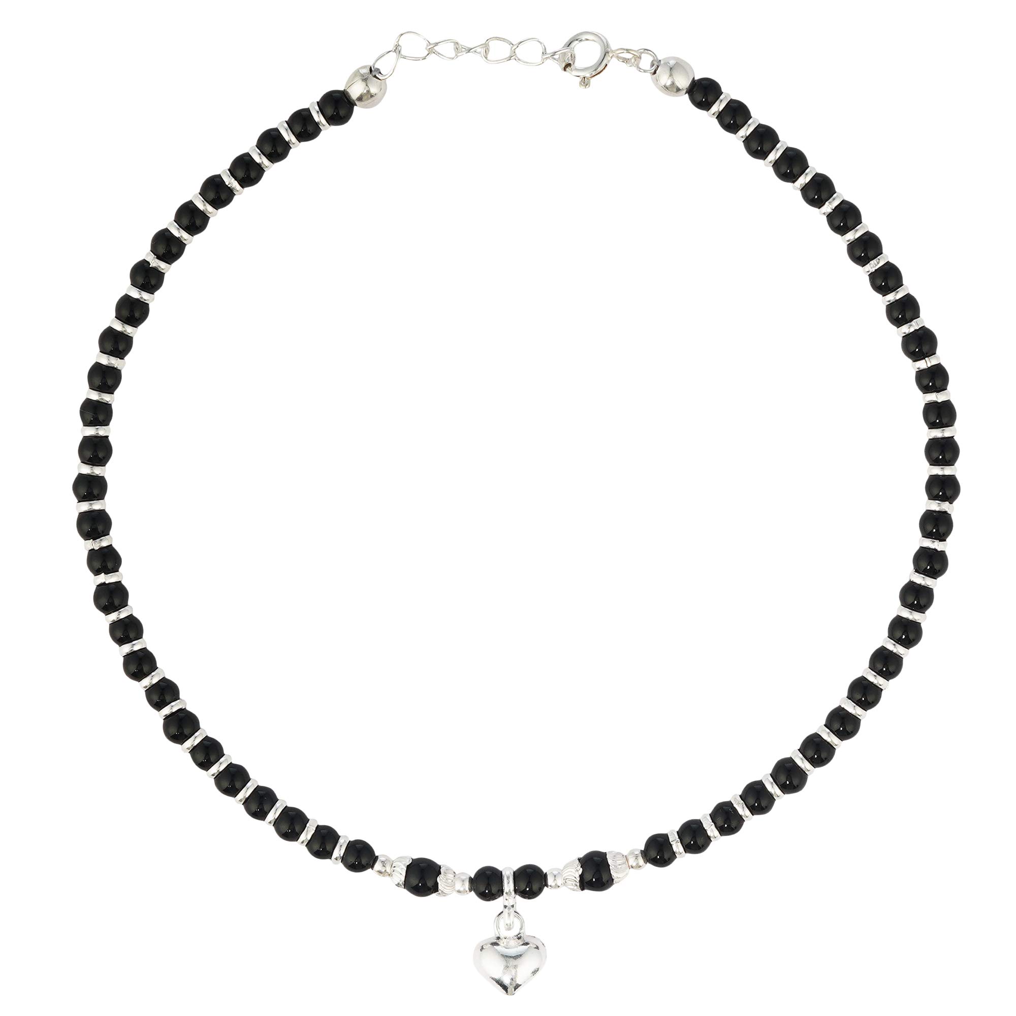 See full amazon price history chart for DHRUVS COLLECTION Elegantly Designed 925 Sterling Silver Designer Nazariya Anklet With Black Beads With Heart Charms For Girls And Women_Lock_Adjustable_Comfortable - Single Piece (7.5 Grams) DHRUVS COLLECTION Elegantly Designed 925 Sterling Silver Designer Nazariya Anklet With Black Beads With Heart Charms For Girls And Women_Lock_Adjustable_Comfortable - Single Piece (7.5 Grams) (B08XZMRYS5) Amazon Price History, Amazon Price Tracker