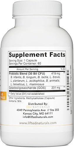 Miniatura 7 de Probiotics 30 mil millones de UFC – Suplemento estimulante del estado de ánimo con prebióticos y probióticos para mujeres y hombres – Suministro de