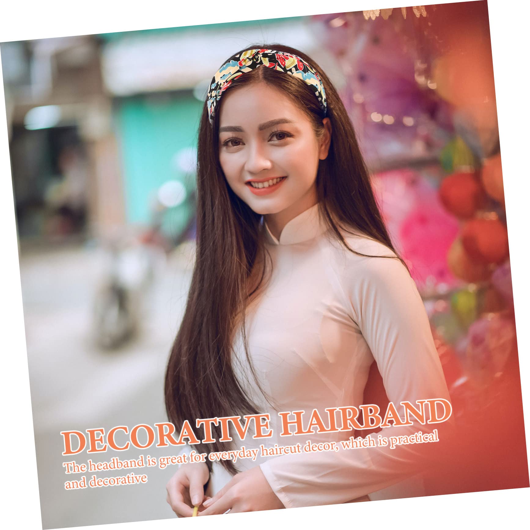 Housoutil 10pezzi Fasce Decorative Per Femminili Eleganti Fasce Incrociate Chiffon Per Ragazze Accessori Per Trucco e Acconciature Regali Per Compleanno e Occasioni Speciali