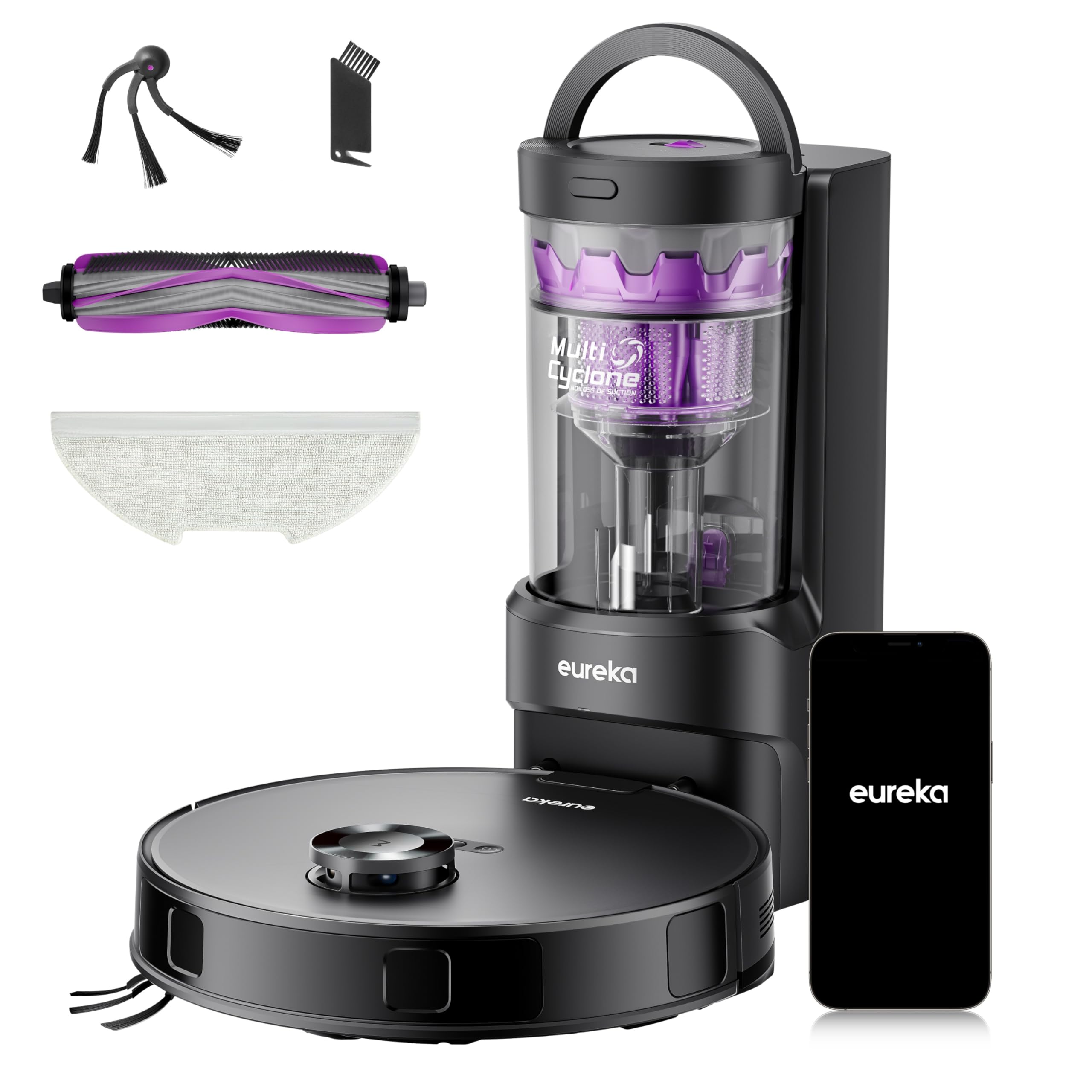 EUREKA E20 EVO PLUS Robot Vacuum Cleaner and Charging Base Station