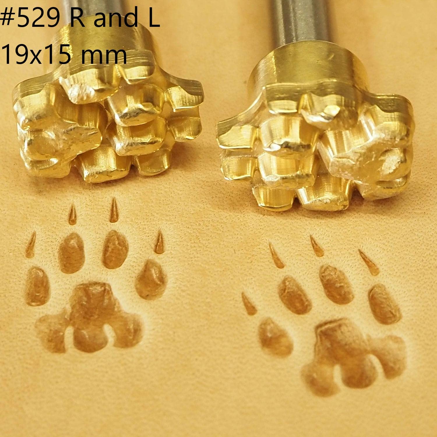 Lederstempel Hirsch-Design – Aus Messing, Mit Stahlgriff, Für Lederhandwerk