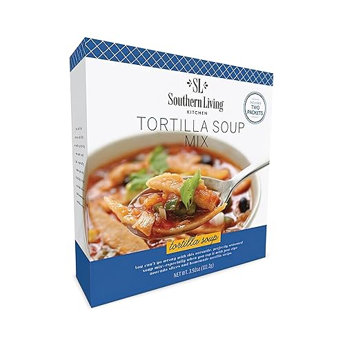 Southern Living Mezcla de sopa de tortilla, ingredientes frescos, mezcla de condimentos para sopa, cena familiar, cazuela de tortilla, sopa de