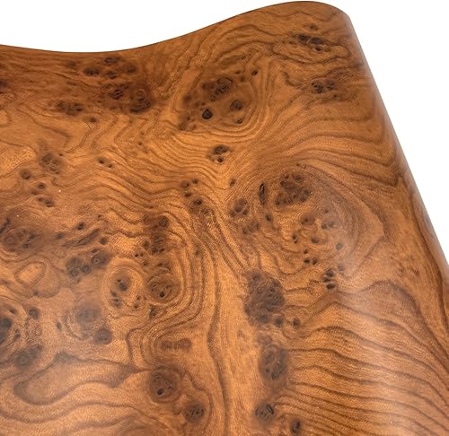 Miniatura 9 de Yifely Papel de madera marrón para muebles, PVC, autoadhesivo, revestimiento para estantes, taquilla, puerta, 17.7 pulgadas por 9.8 pies