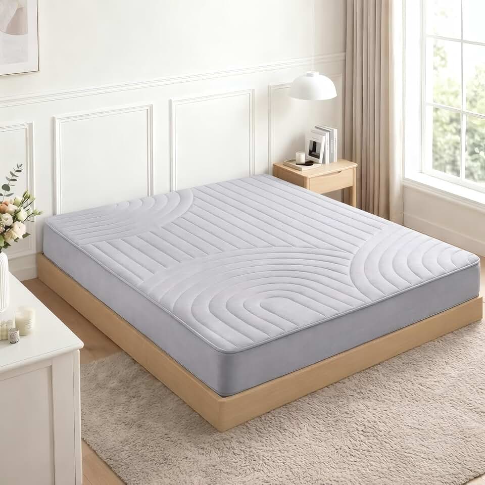 ZonLi Colchão de chão japonês, futon, tamanho Queen, tapete de tatame espesso de enrolar, capa lavável, colchão portátil e dobrável para dormir, dormitório, crianças adultas