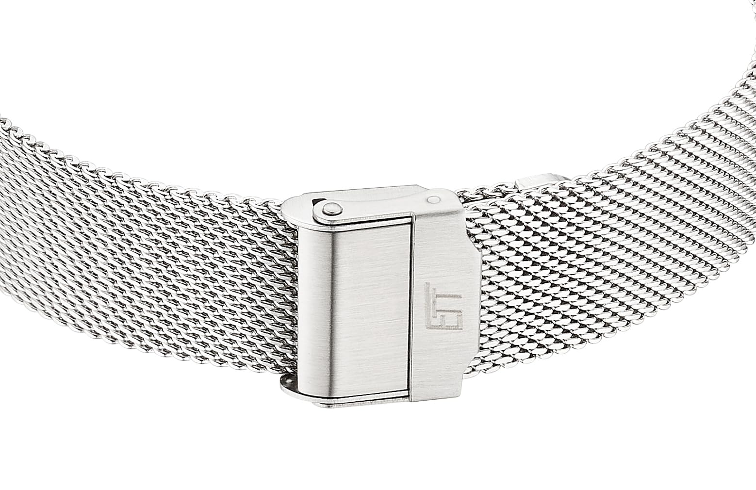 ETT Eco Tech Time Funk Solar Damen Uhr Analog mit Edelstahl,Leder Armband ELS-11625-22MS
