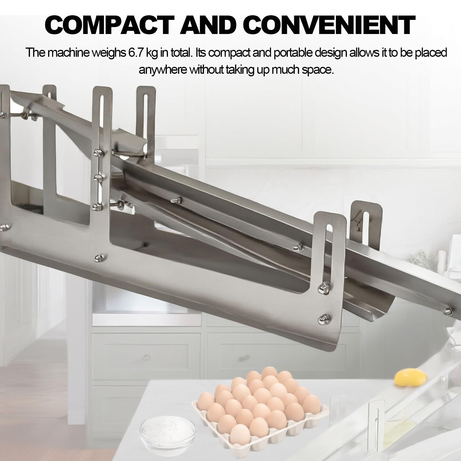 Séparateur Dœufs Robuste, en Acier Inoxydable, Manuel, pour Une Séparation Rapide en Pâtisserie Et en Cuisine, Idéal pour Les Cafés Et Les Boulangeries, Réduit Le Temps De Travail, Parfait pour