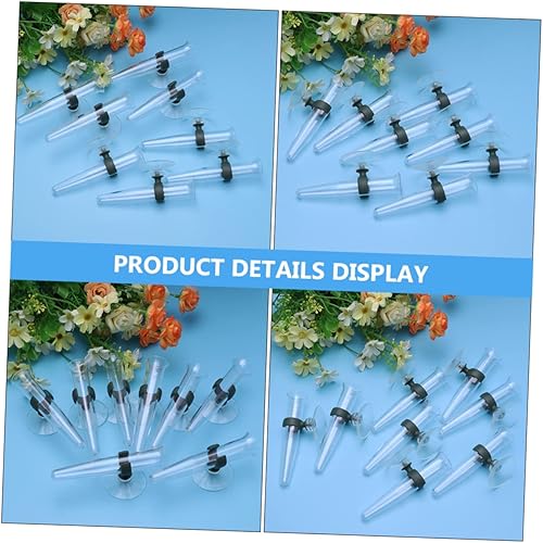 Miniatura 2 de COHEALI 16 piezas de tubo de plantación de plástico jarrones de plástico jarra de agua contenedores de agua soporte de ramo tubo de agua floral