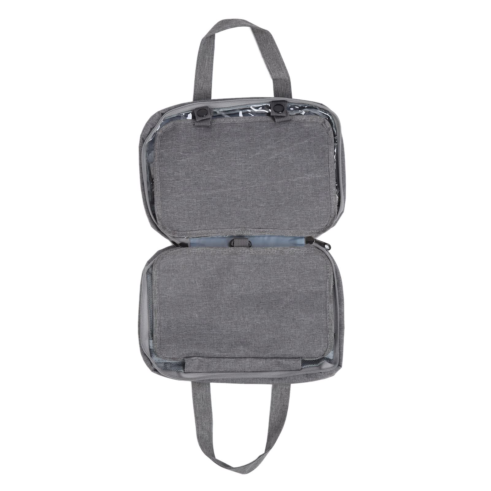 Borsa toilette sospesa di grande capacità 4 scomparti Borsa per cosmetici pieghevole idrorepellente Borsa per trucchi viaggio per viaggi d'affari Campeggio Poliestere